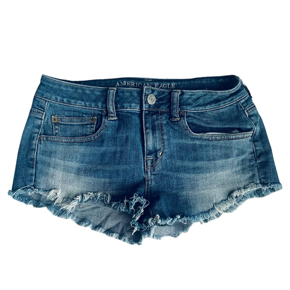 American Eagle Outfitters Women's Blue Denim Jean Shorts
